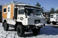 Land rover 101 with camper 